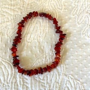Jasper or Carnelian colored stone beads for jewelry making